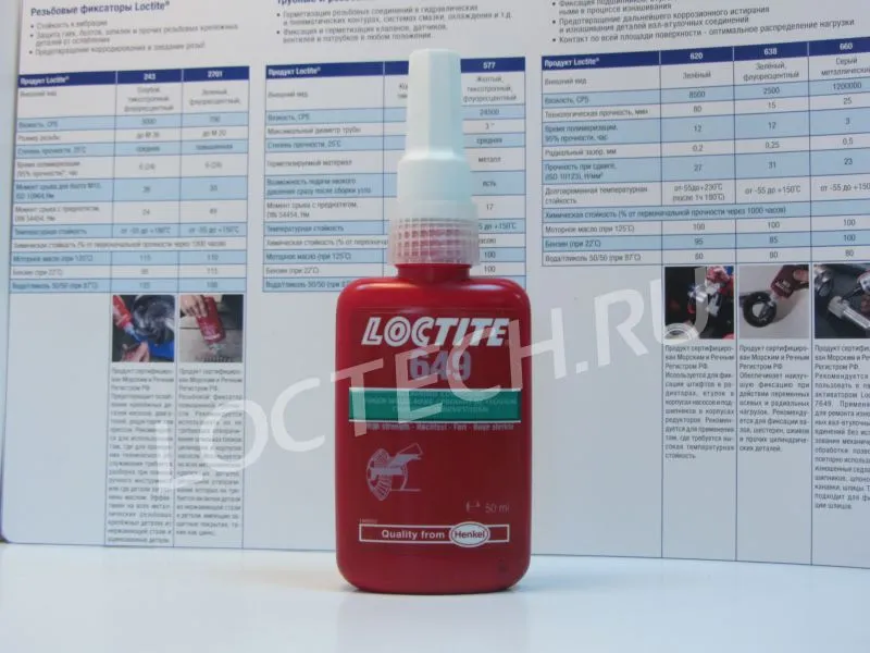 Вал-втулочный Loctite 649