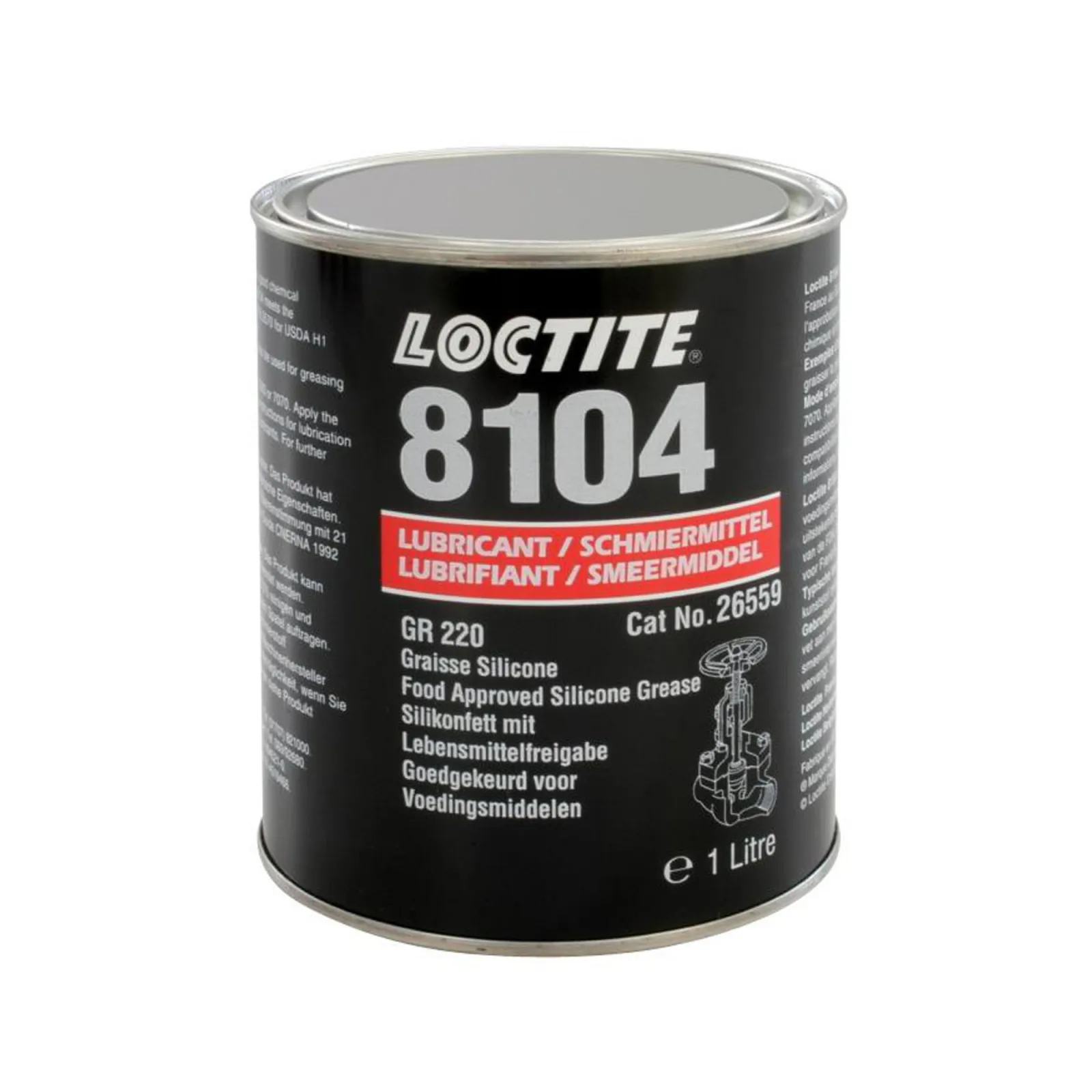 Смазка силиконовая для пищевой промышленности Loctite 8104, 1L