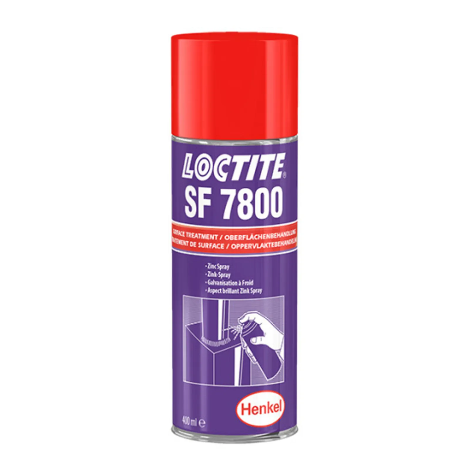 Спрей цинковый, защитное покрытие (серый) Loctite 7800 Спрей цинковый, защитное покрытие (серый) Loctite 7800